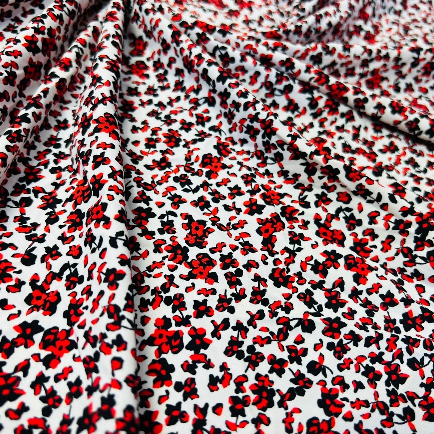FREE SHIPPING Stretch Fabric Small Floral Print Swimsuit Spandex 60"wide By Yard